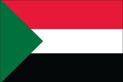 Sudan 3x5 Flag