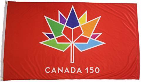 Canada 150-Blue 3'x5' Flag – Amana Trading Company