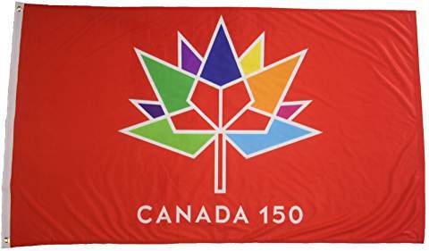 Canada 150-Red 3'x5' Flag