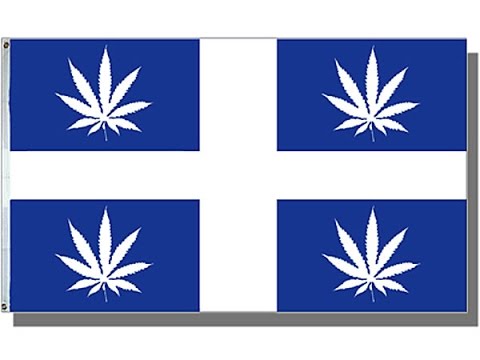 Quebec Marijuana 3x5 Flag