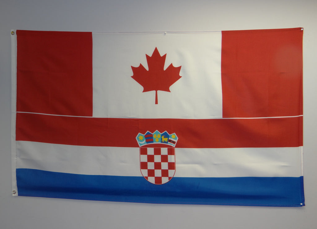 Canada/Croatia 3x5 Flag