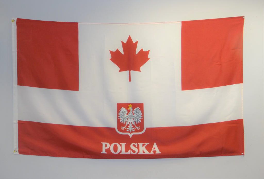 Canada/Poland 3x5 Flag