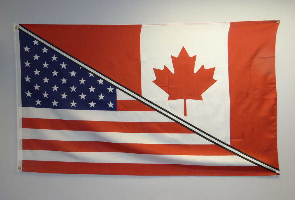 Canada/USA 3x5 Flag