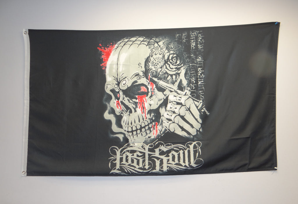 Skull Lost Soul 3'x5' Flags