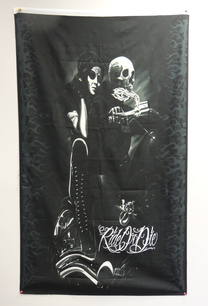 Skull Ride Or Die 3'x5' Flags