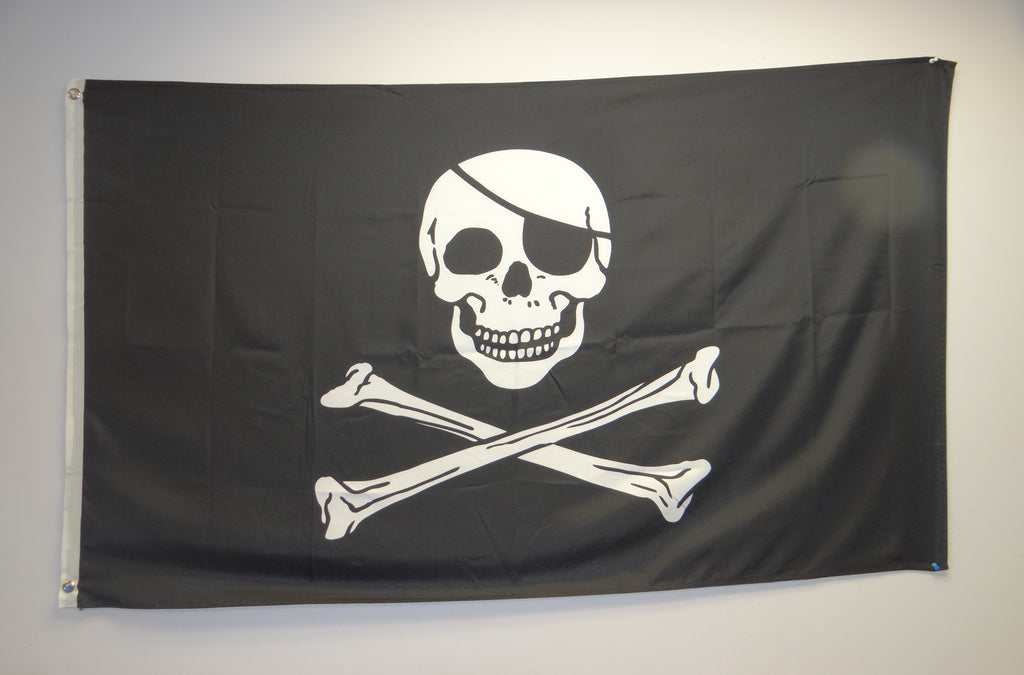 Skull Eye Patch 3'x5' Flags