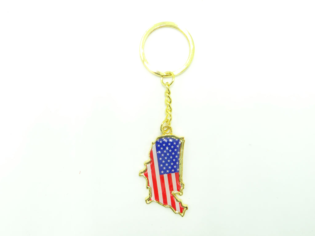 United States of America Map Keychain