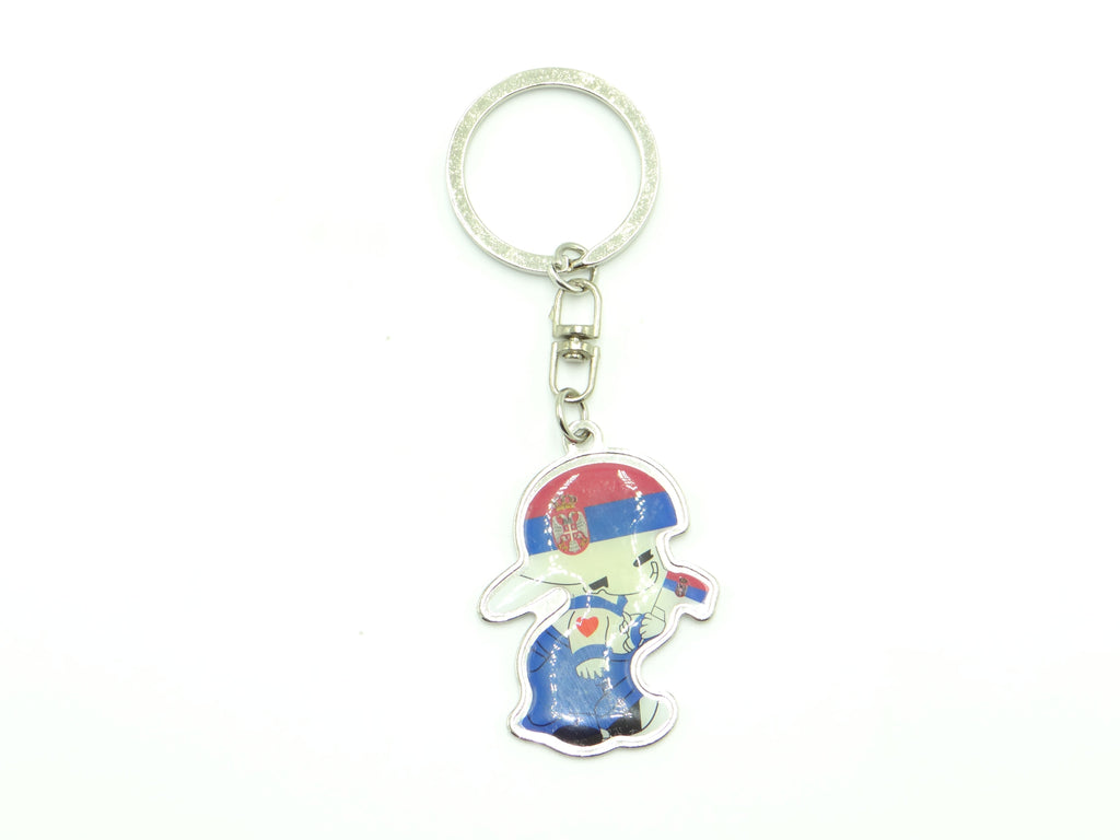 Serbia Boy Keychain